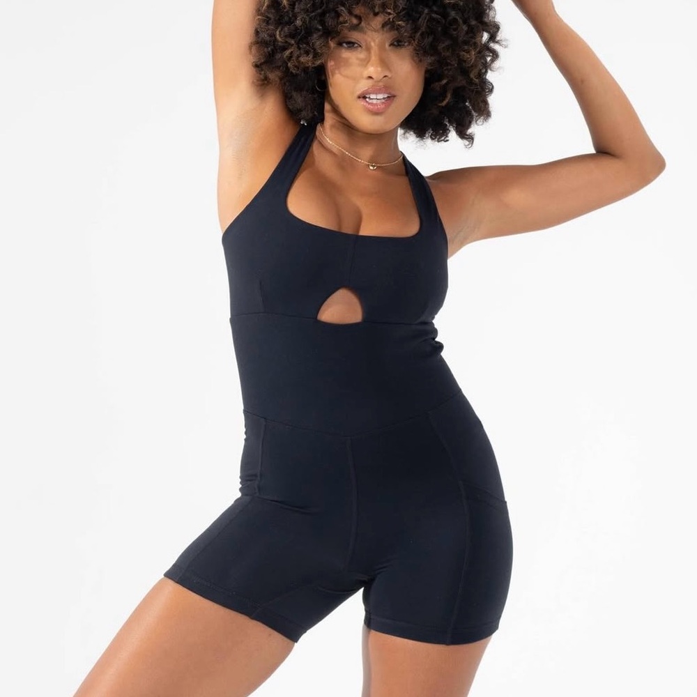 POPFLEX Black Peekaboo Onesie